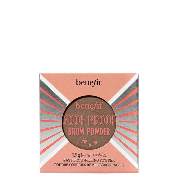 Benefit Goof Proof Brow Powder Natural Matte Finish Castor Oil 3.5 Neutral Medium Brown