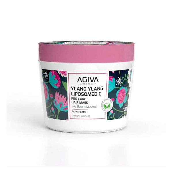 Agiva Ylang Ylang Liposomed C Keratin Hair Mask, Nourishing Care for Damaged Hair, 300ml