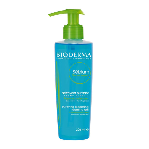 Bioderma Facial Purifying Cleansing Foaming Gel, Zinc & Copper, 200 ml