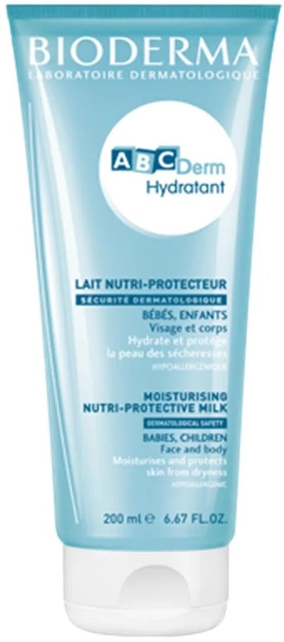 Bioderma ABCDerm Hydratant Moisturizing Milk, Physiological pH, 200 ml