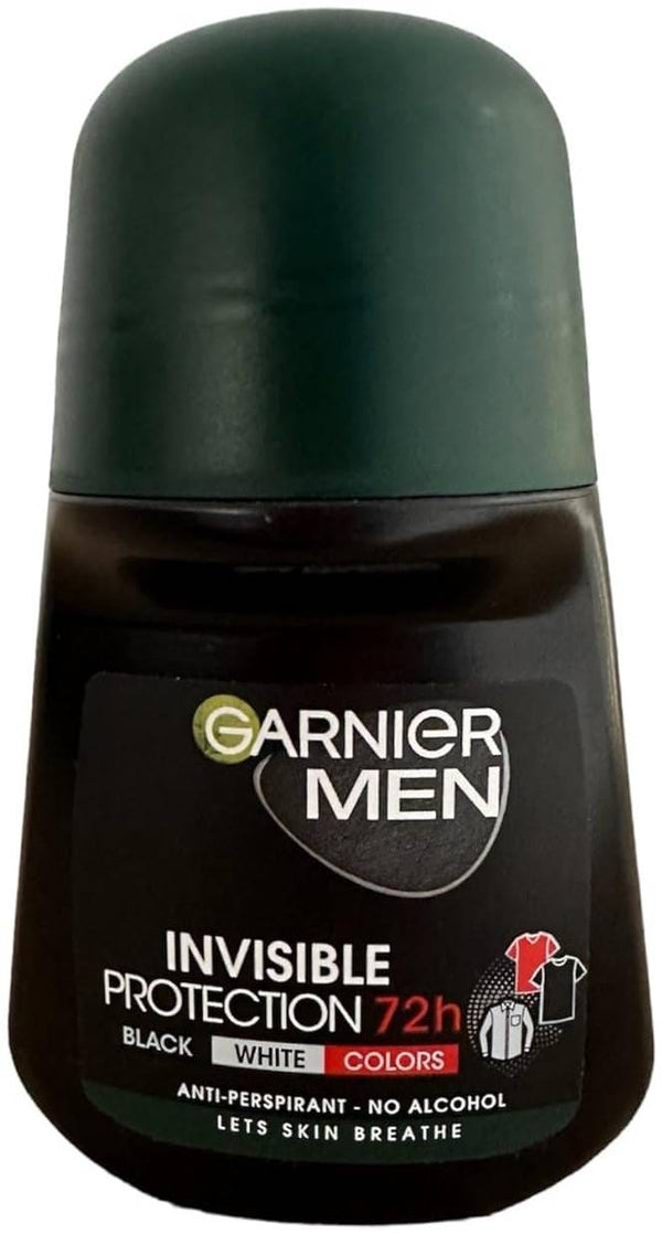 Garnier Men Mineral Invisible Deodorant Roll-On, Mineralite, 50 ml