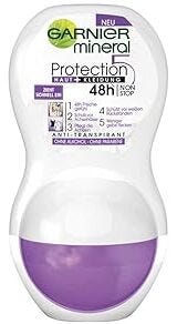 Garnier Mineral Deodorant Roll-On Protection 5, 48-Hour Protection, 50 ml