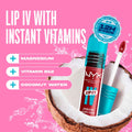 NYX Professional Makeup Lip I.V. Hydrating Gloss Stain Wet Shine Vitamin-Infused Drippin' In Rose
