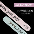 PARSA Beauty LOV.U Nail File Set, Medium and Fine Grit 180/240, Mint and Pink