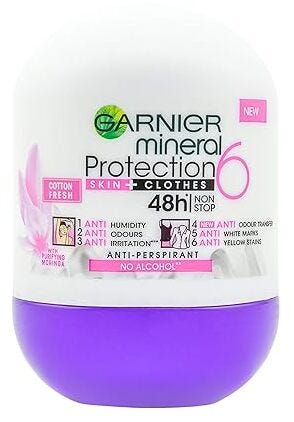 Garnier Mineral Cotton Fresh Deodorant Roll-On Anti-Odour 50 ml