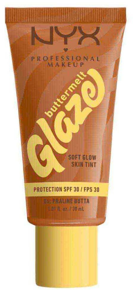 NYX Professional Makeup Buttermelt Glaze Soft Glow Skin Tint SPF 30, Niacinamide, Glowy Finish