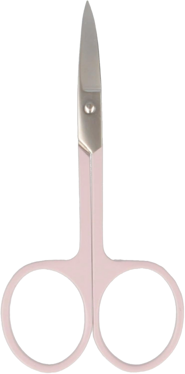 PARSA Beauty LOV.U Nail Scissors Curved Hardened Nickel-Plated Steel Pink