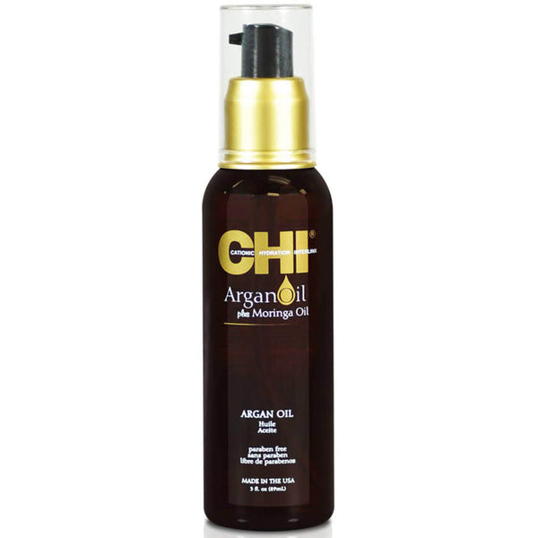 CHI Argan Oil Plus Moringa Oil Hair Treatment, Lightweight Liquid, Dry Hair, 89 ml