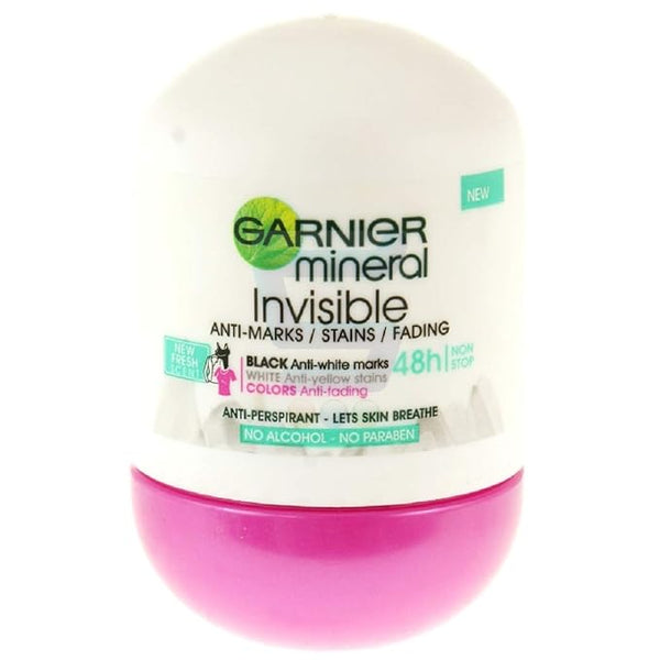 Garnier Deo Roll On Invisible for Women, 50 ml