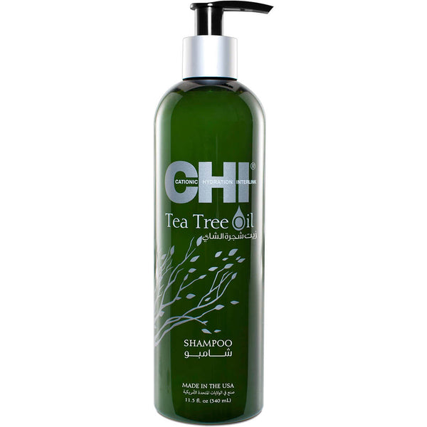 CHI Tea Tree Oil Shampoo Liquid Scalp Purifying Sulfate-Free 340 ml