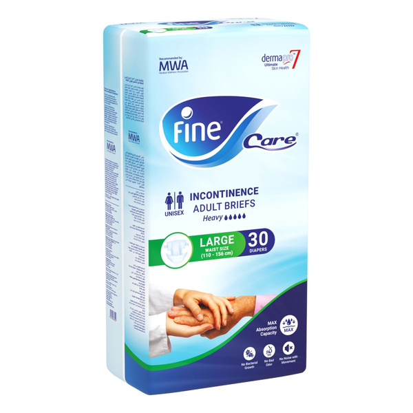 Fine Care Adult Diapers Large, 30 Pieces, Leak Protection