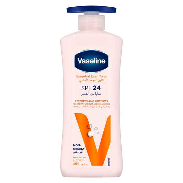Vaseline Essential Even Tone Body Lotion SPF 24 Vitamins B3 E C 400ml