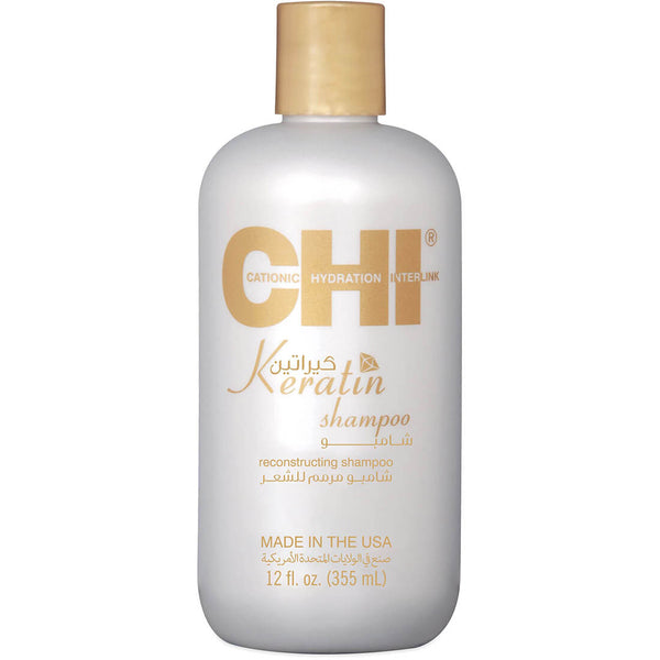 CHI Keratin Reconstructing Shampoo Liquid Keratin Formula for Dry & Damaged Hair 355 ml