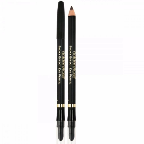Golden Rose Smokey Eye Pencil Kohl Eyeliner Soft Tip with Built-In Sponge