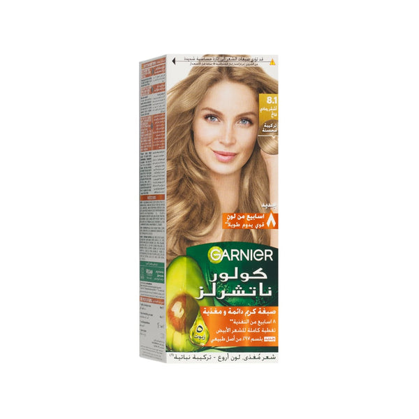 Garnier Color Naturals Hair Dye Permanent Color Light Ash Blonde 8.1