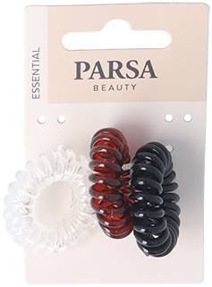 Parsa Beauty Curly Loop Hair Bands Spiral Hair Ties, Plastic