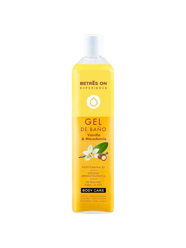 BETRES ON Vanilla & Macadamia Shower Gel Pro-Vitamin B5 750ml