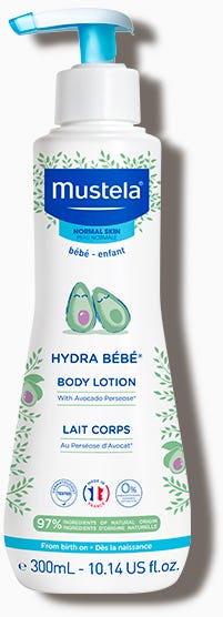 Mustela Hydra Bebe Body Lotion Moisturizer with Shea Butter and Vitamins E & F 300 ml