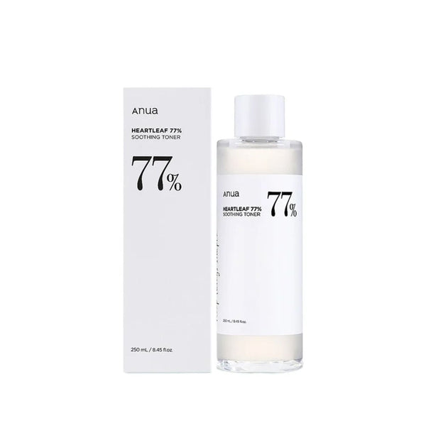 Anua HeartLeaf 77% Soothing Toner Facial Toner, Lightweight Watery Formula, 250 ml