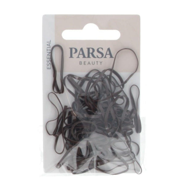 Parsa Beauty Hair Elastics Brown 50 Pieces