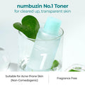 numbuzin No. 1 Pure-Full Calming Herb Toner, Watery Cica Formula, 300 ml