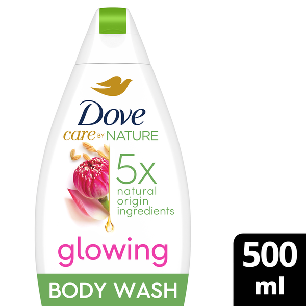 Dove Care by Nature Glowing Body Wash with Lotus & Rice Water 500ml