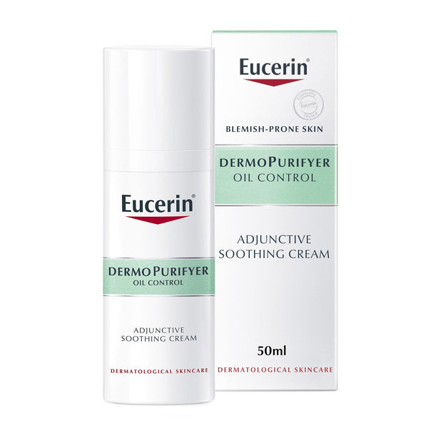 Eucerin DermoPurifyer Oil Control Face Day Cream SPF30, Ceramides, 50ml