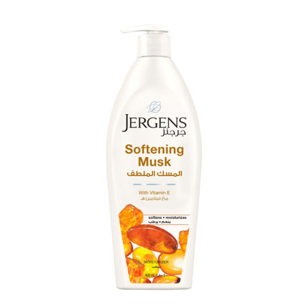 Jergens Softening Musk Moisturizer Lotion Fast-Absorbing Formula 400 ml
