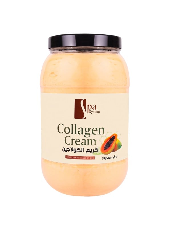 Spa System Papaya Collagen Firming and Smoothing Cream, 4 Liters
