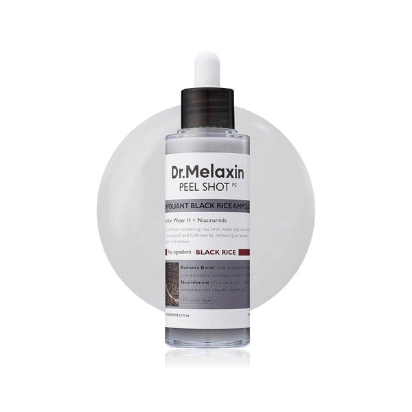 DR.MELAXIN Black Rice Peeling Ampoule Facial Exfoliating Treatment