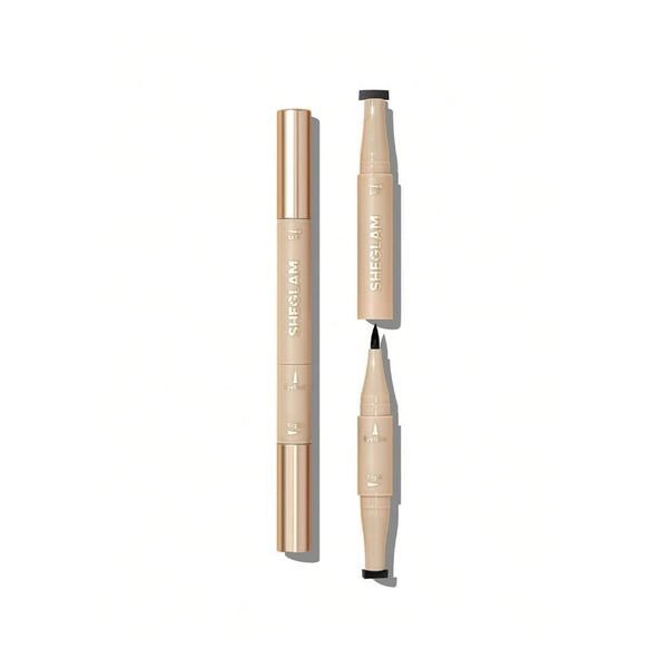 Sheglam Eye Stamp & Liner Pen Dual-Ended Wing Stamp Black