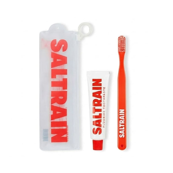 Saltrain Fluoride Cavity Protection Toothpaste with Toothbrush Attachment, 30g