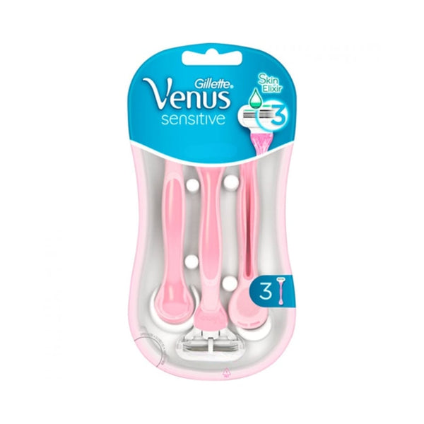 Gillette Venus Sensitive Women's Razors, 3-Blade Pack, 3 Count