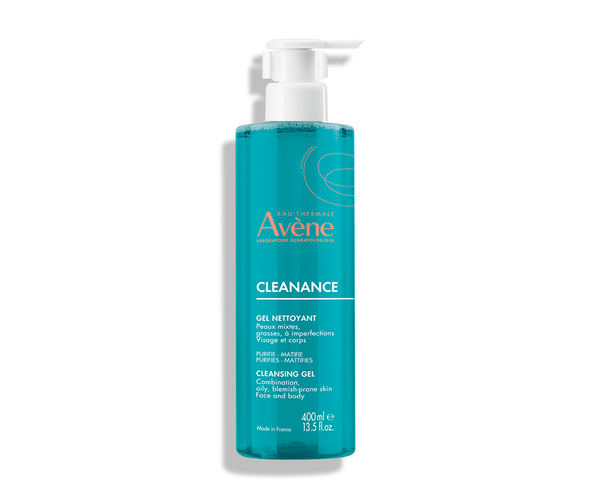 Avene Cleanance Cleansing Gel Liquid Facial & Body Cleanser for Oily Skin 400 ml