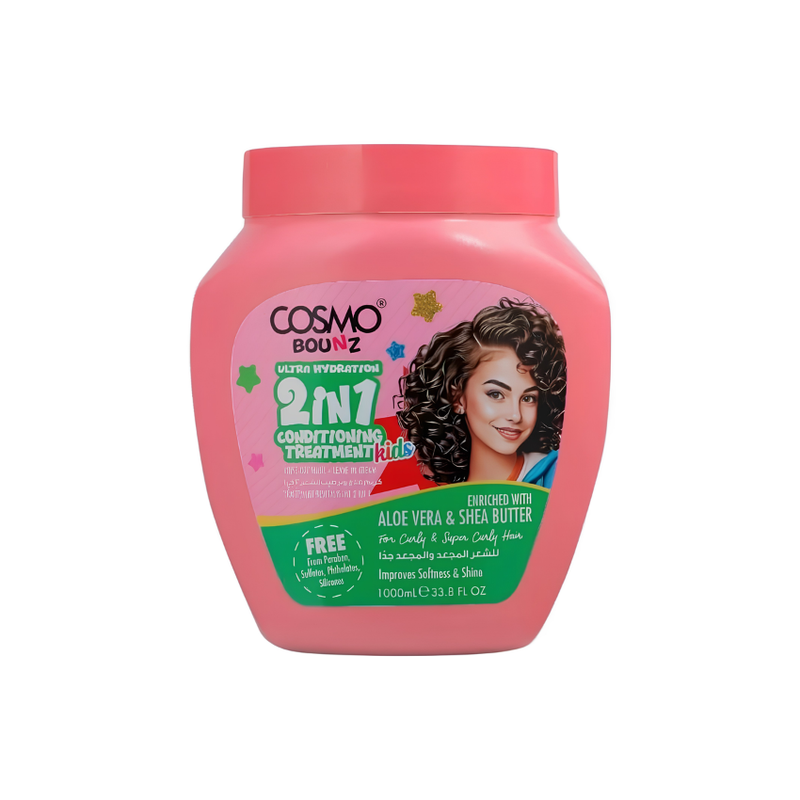 Cosmo Bounces 2-in-1 Hydrating Treatment and Moisturizing Cream for Curly Hair 1000ml