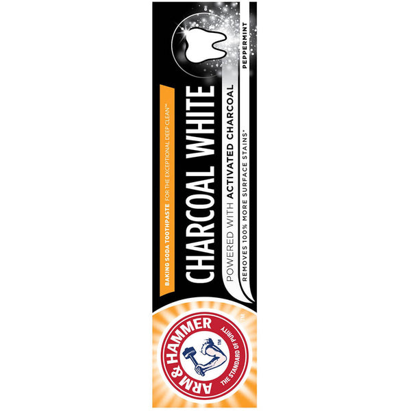 Arm & Hammer Charcoal White Toothpaste with Charcoal and Fluoride