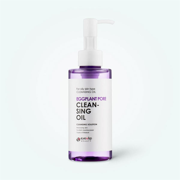 Eyenlip Eggplant Pore Cleansing Oil Facial Makeup Remover Jojoba, Olive & Coconut Oils 150ml
