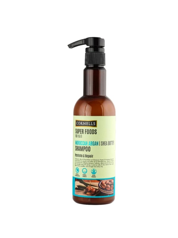 CORNELLS Superfoods Moroccan Argan & Shea Butter Shampoo, Strengthening Moisturizing, 500ml
