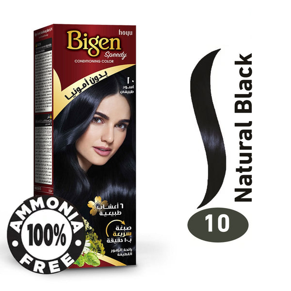 Bigen Lady Colore No Ammonia Cream Hair Color Natural Black 10