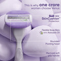 Gillette Venus Max 3 Turbo Razor, 3 Blades, ComfortGlide Soap-Gel Pads, Avocado Oil