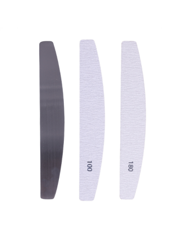 Salon System Nail File 180 Grit Professional Nail Shaping Tool