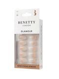 Benetty London Glamour Adhesive Artificial Nails, 24 Pieces, No. F15-23