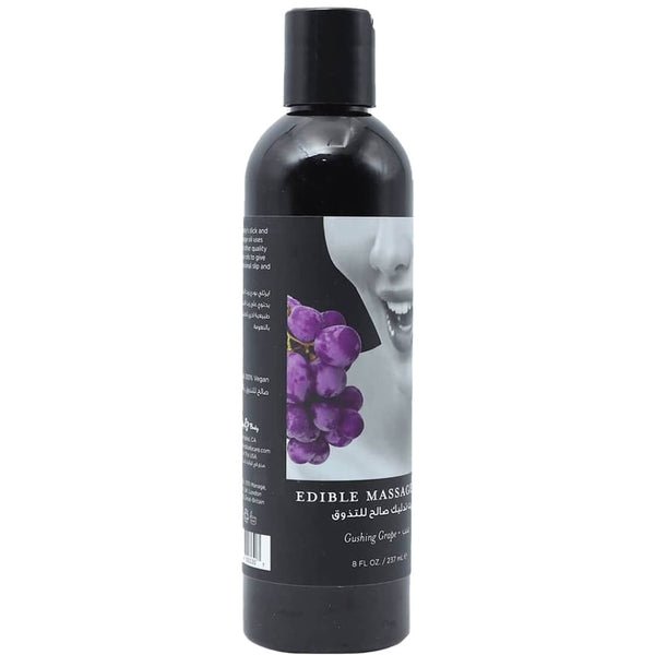 Earthly Body Massage Oil Grape Scented Hemp, Almond, Apricot & Grape Seed Oils 237ml