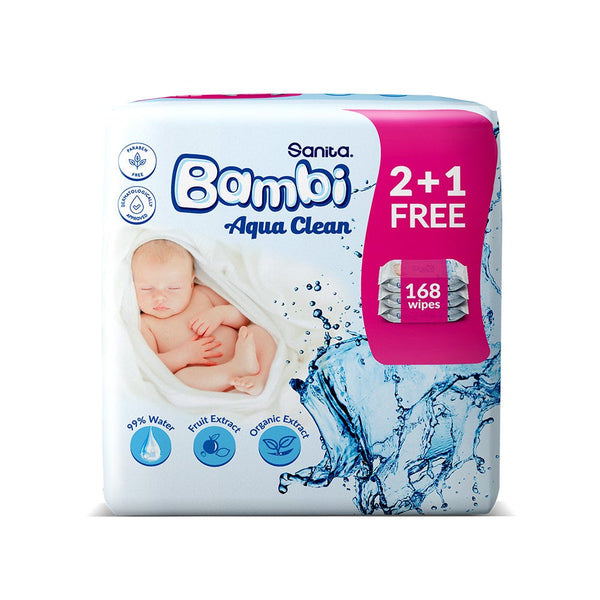 Bambi Baby Wipes Aloe Vera Chamomile Sensitive Newborn Skin 192 Sheets