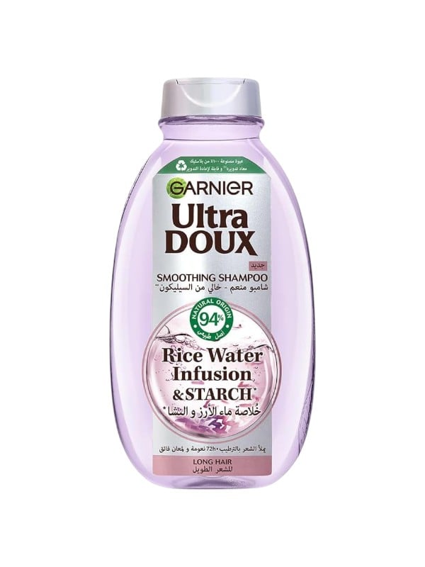 Garnier Ultra Doux Rice Water & Starch Smoothing Shampoo 400 ml