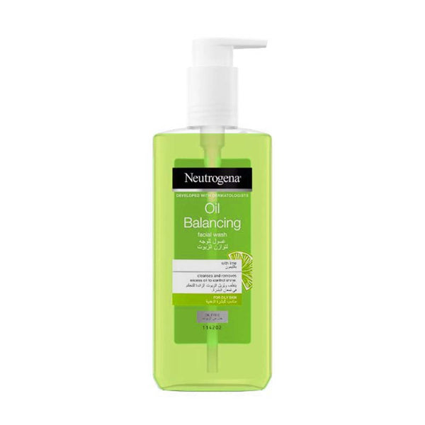Neutrogena Visibly Clear Pore & Shine Daily Wash Facial Cleanser Glycolic Acid Lemon 200 ml