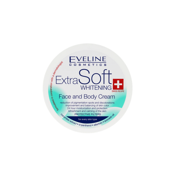 Eveline Extra Soft Brightening Face & Body Cream, 175 ml