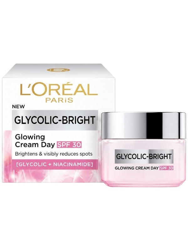 L'Oreal Paris Glycolic Day Cream Lightweight SPF 17 1% Glycolic Acid 50 ml