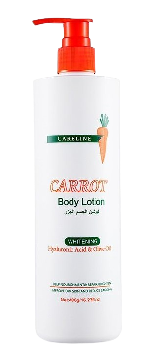 Careline Carrot Body Lotion, Hydrating Formula, Quick-Absorbing Finish