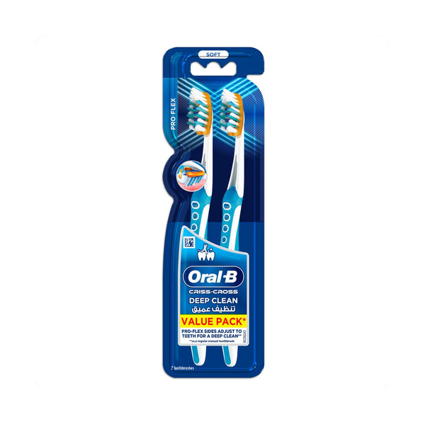 Oral-B Pro-Expert Proflex Soft Manual Toothbrush Dual Flexing Sides 2-Pack